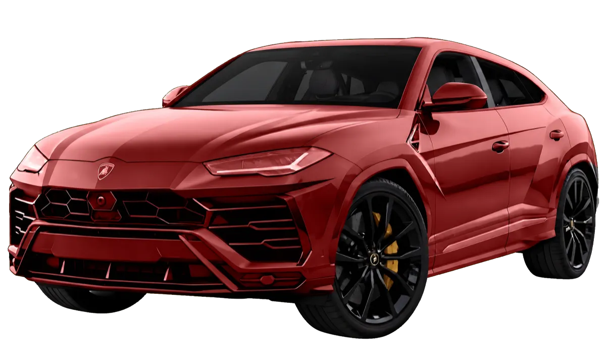 Full Body paint protection film coverage shown in red